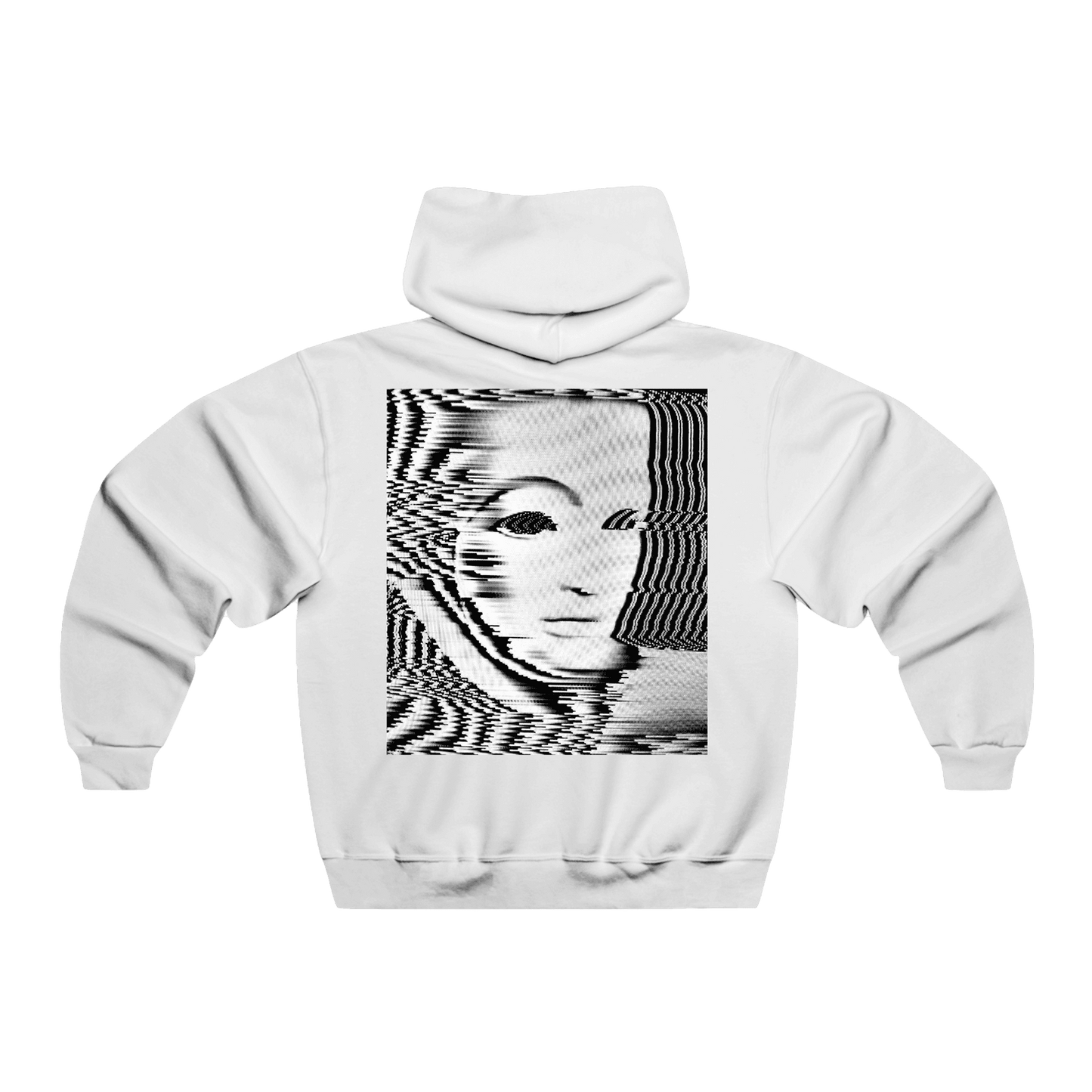 White "Mask Face" Hoodie