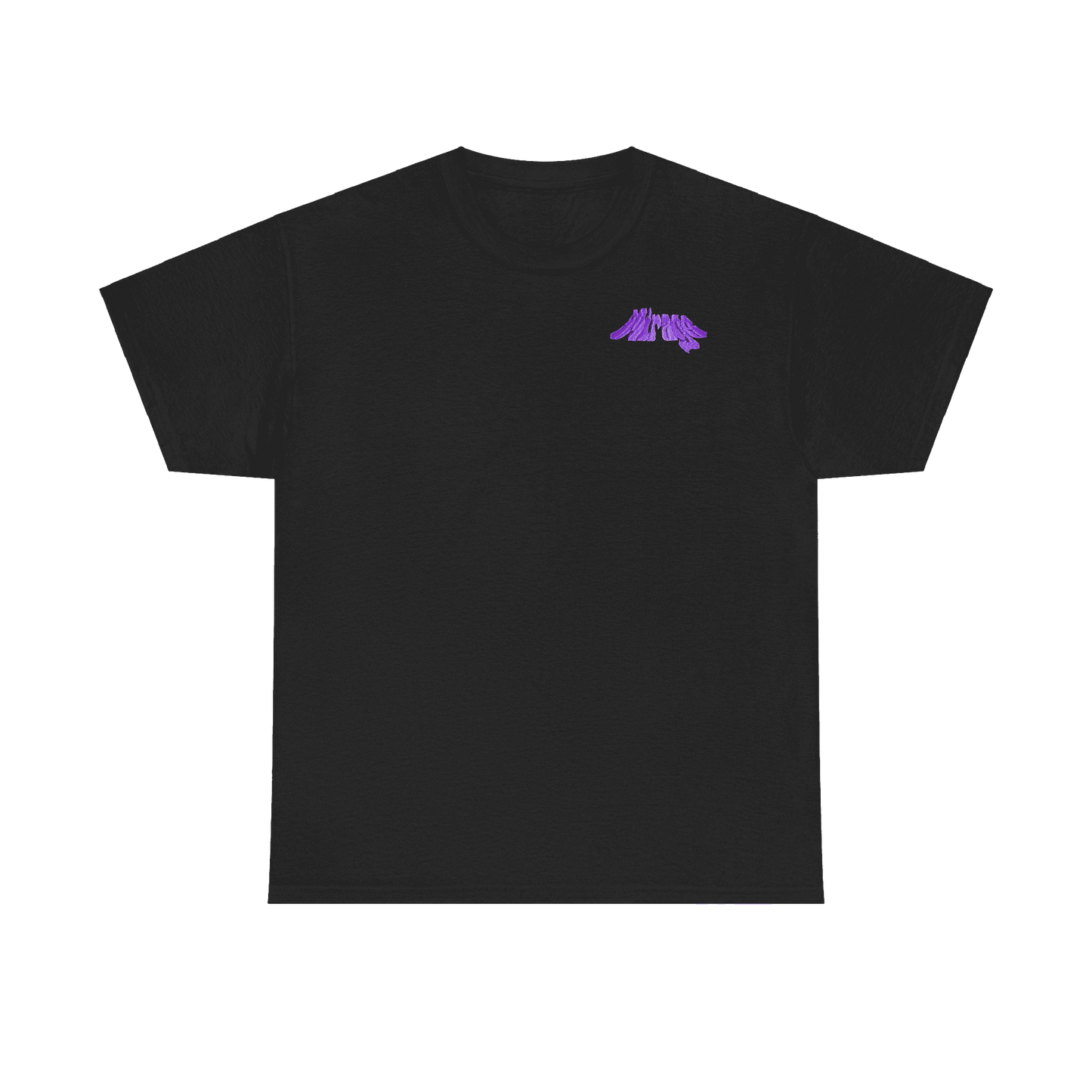 Purple Glitch Face Tee