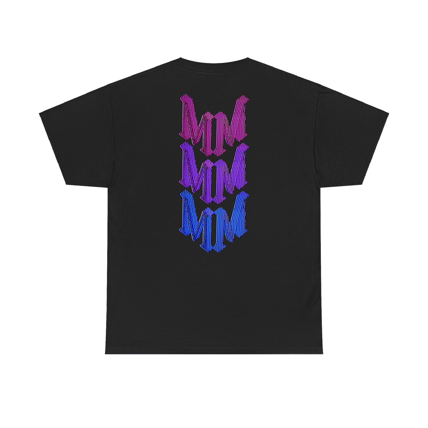 Multicolor Black Tee