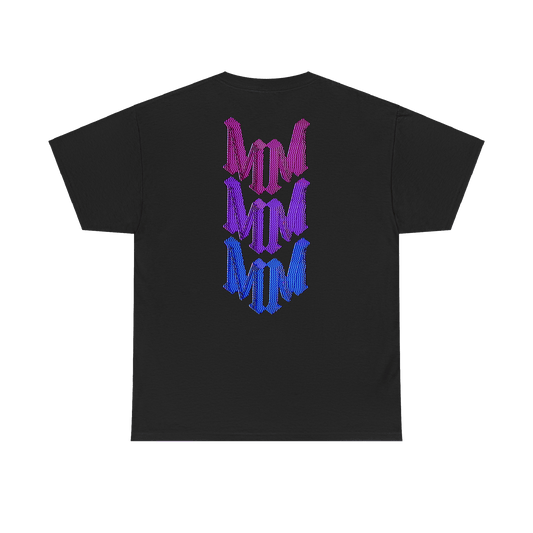 Multicolor Black Tee