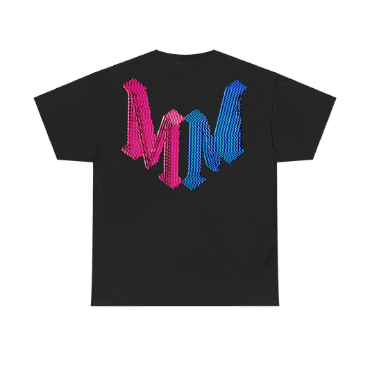 Red and Blue Logo Tee