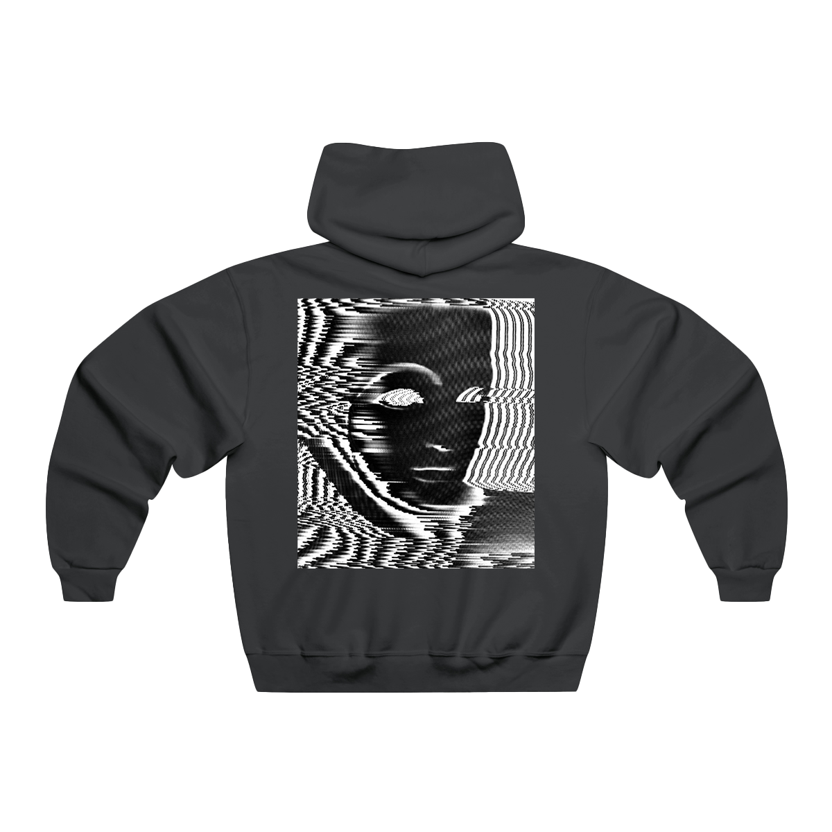 Black "Mask Face" Hoodie