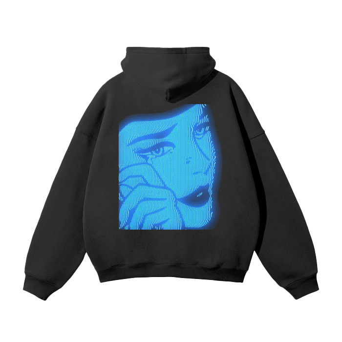 Black "Crying CRT" Hoodie