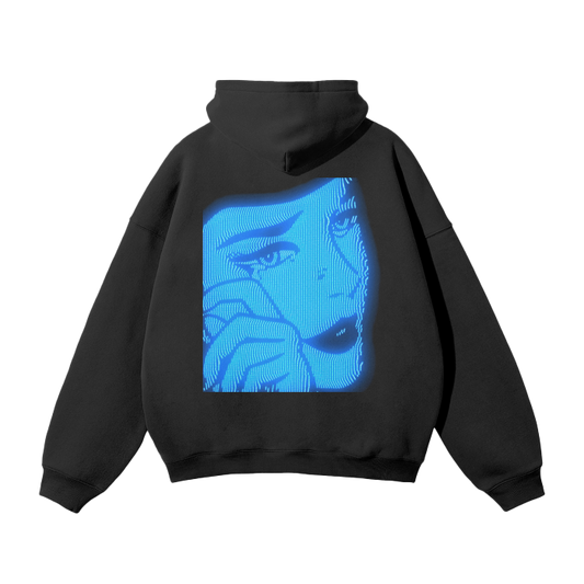 Black "Crying CRT" Hoodie