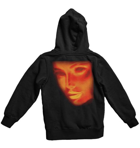 Orange "Chromatic Face" Hoodie