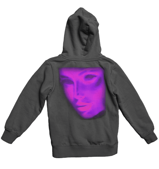 Pink "Chromatic Face" Hoodie