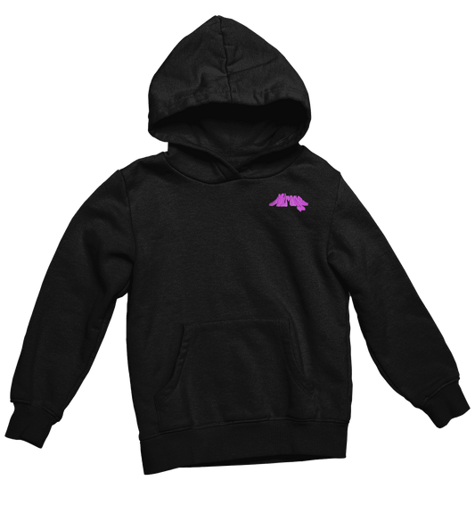 Pink Glitch Face Hoodie