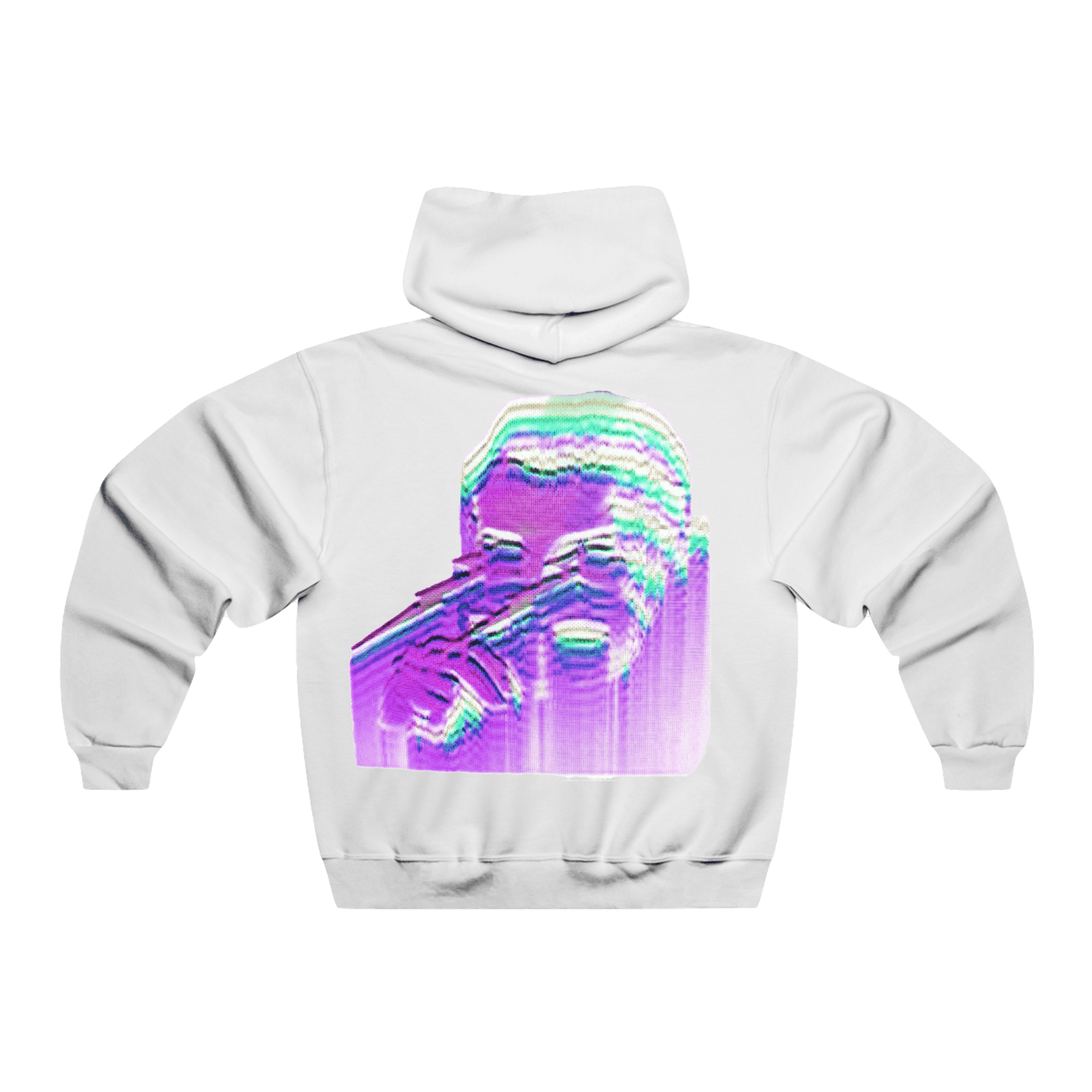 White "Lightning Face" Hoodie