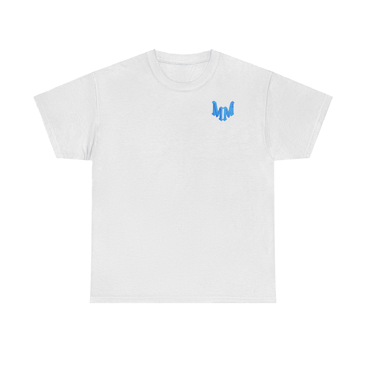 White Light Blue Logo Tee